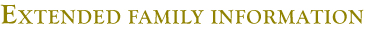 Extended Family Information