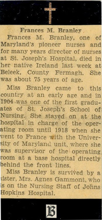 Frances Fannie Branley